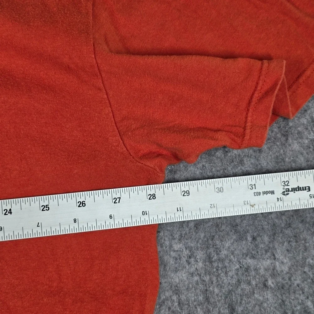 2013 Harley Davidson T-Shirt Bar Shield Logo Mason City Iowa‎ Graphic Orange 3XL